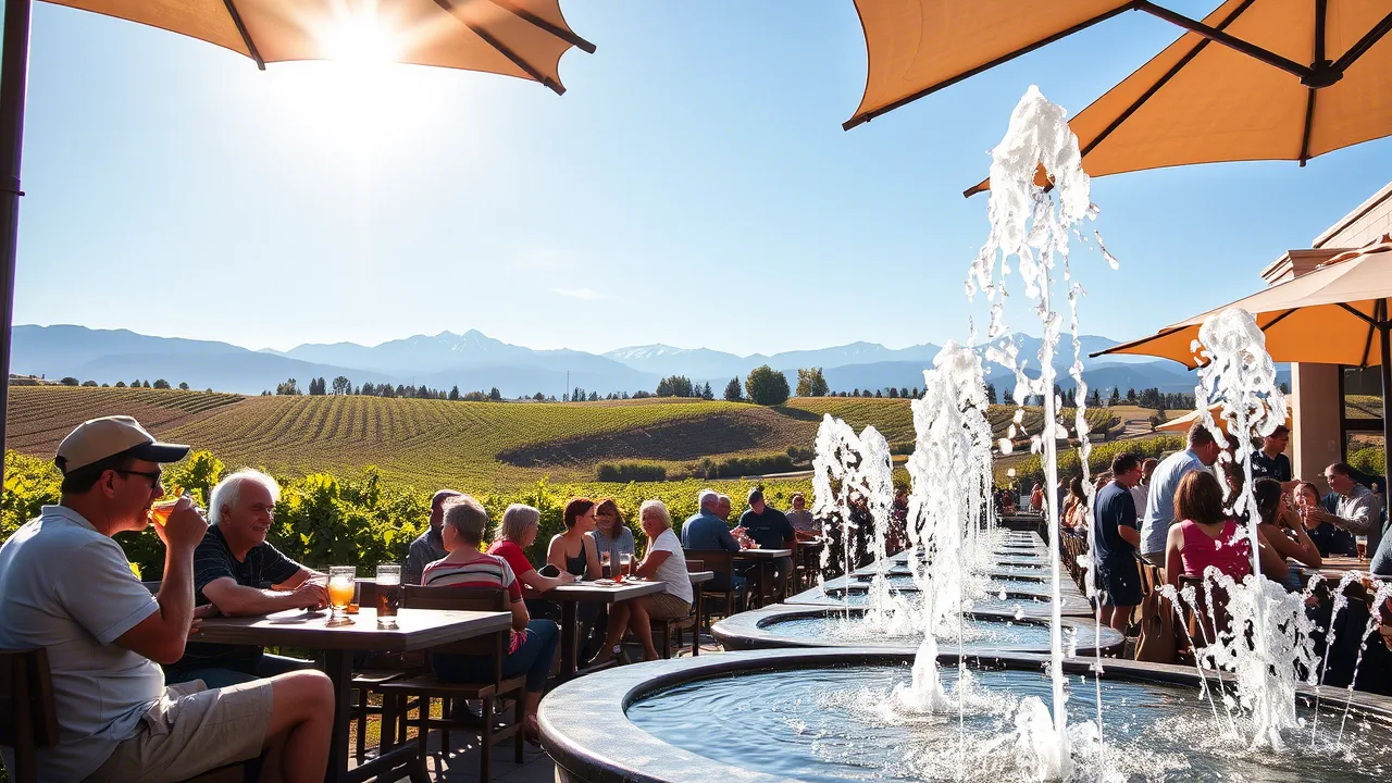 Majestic Andes Mountain Range and Vineyard Landscape in Mendoza