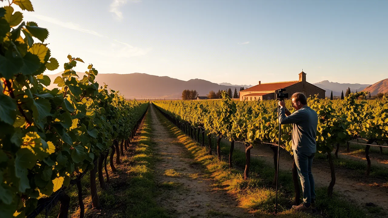 Uco Valley High Altitude Vineyard and Andes Backdrop