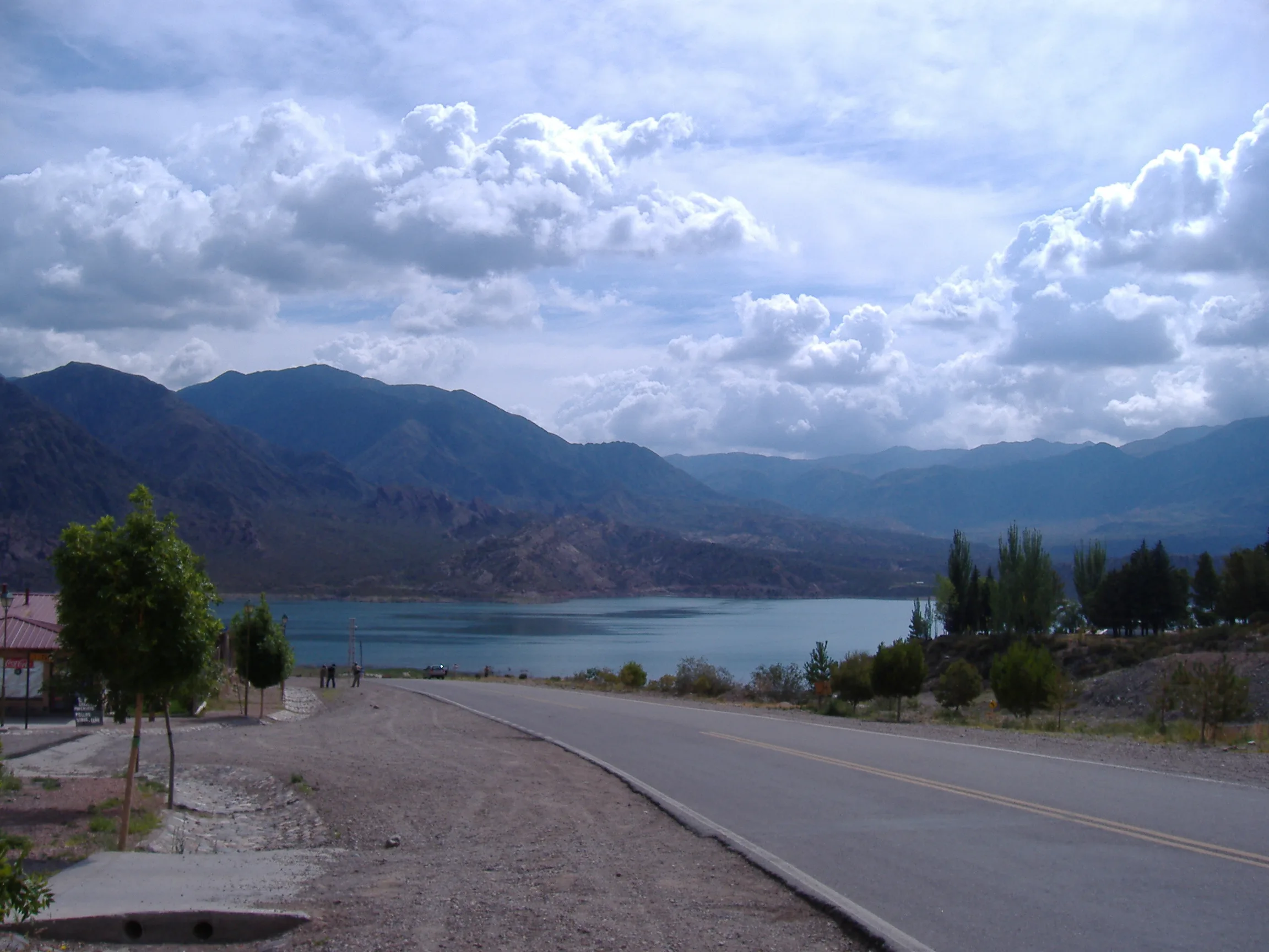 Potrerillos Reservoir and the High Andes in Mendoza