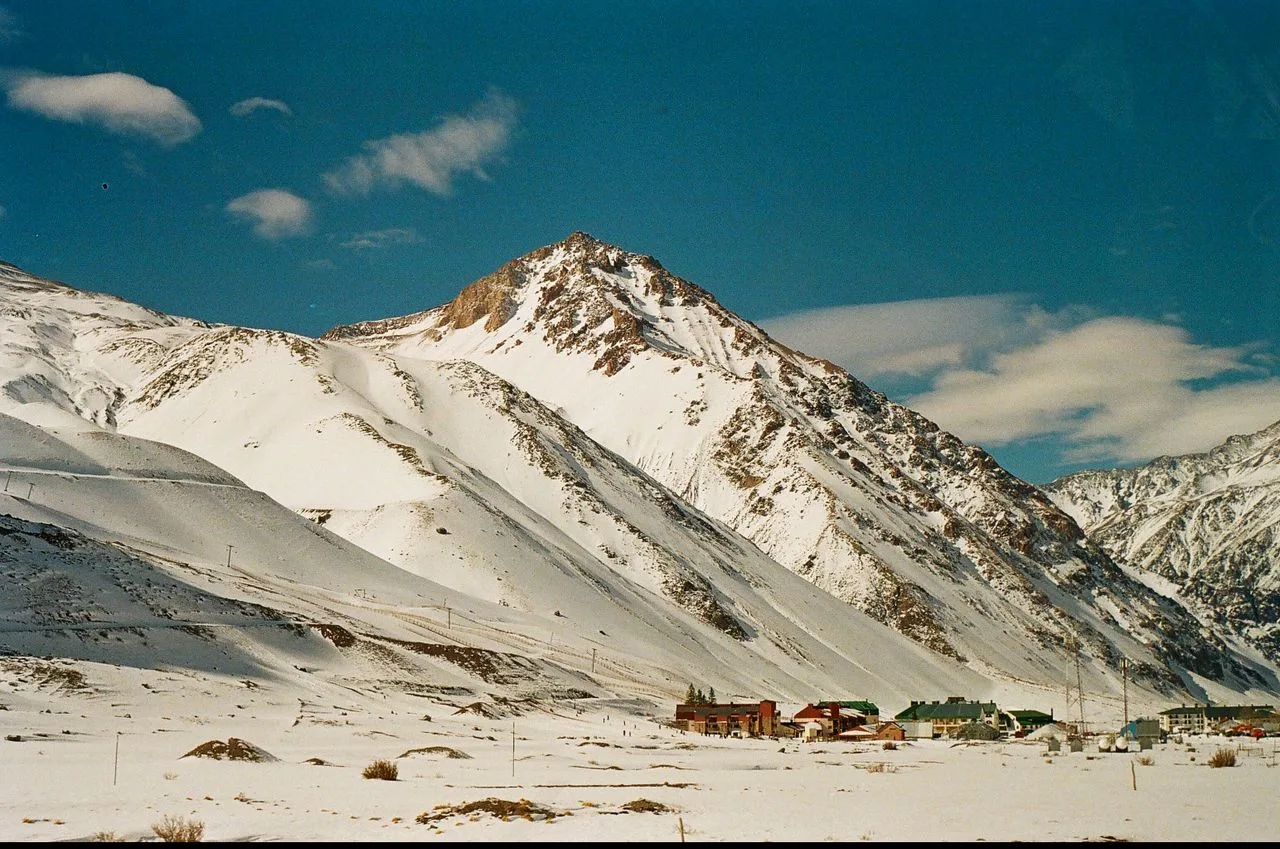 Majestic Andes Mountain Range and Vineyard Landscape in Mendoza